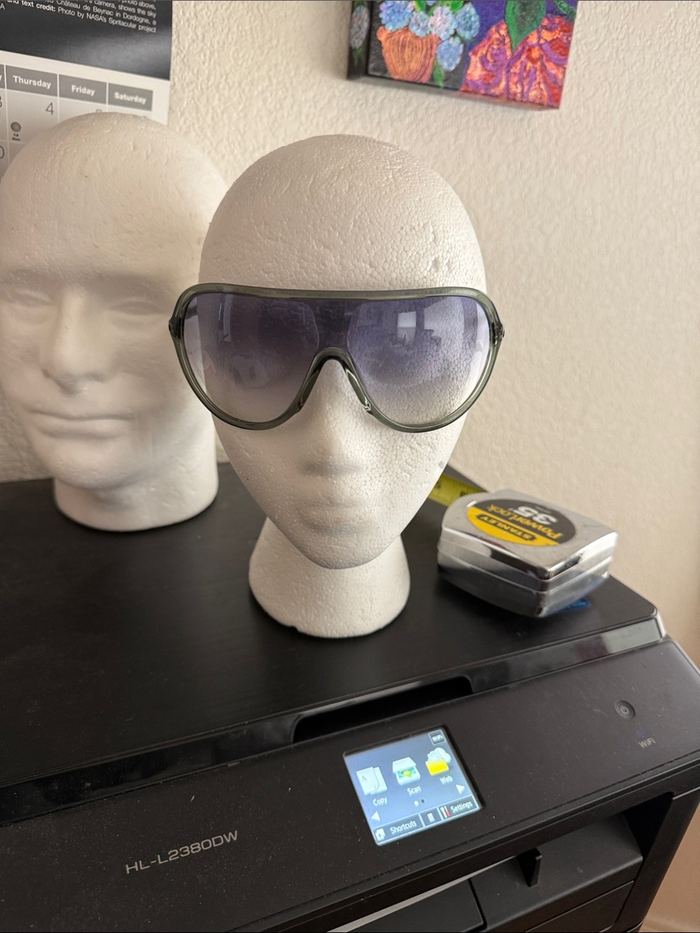 Giorgio Armani wrap shield aviator